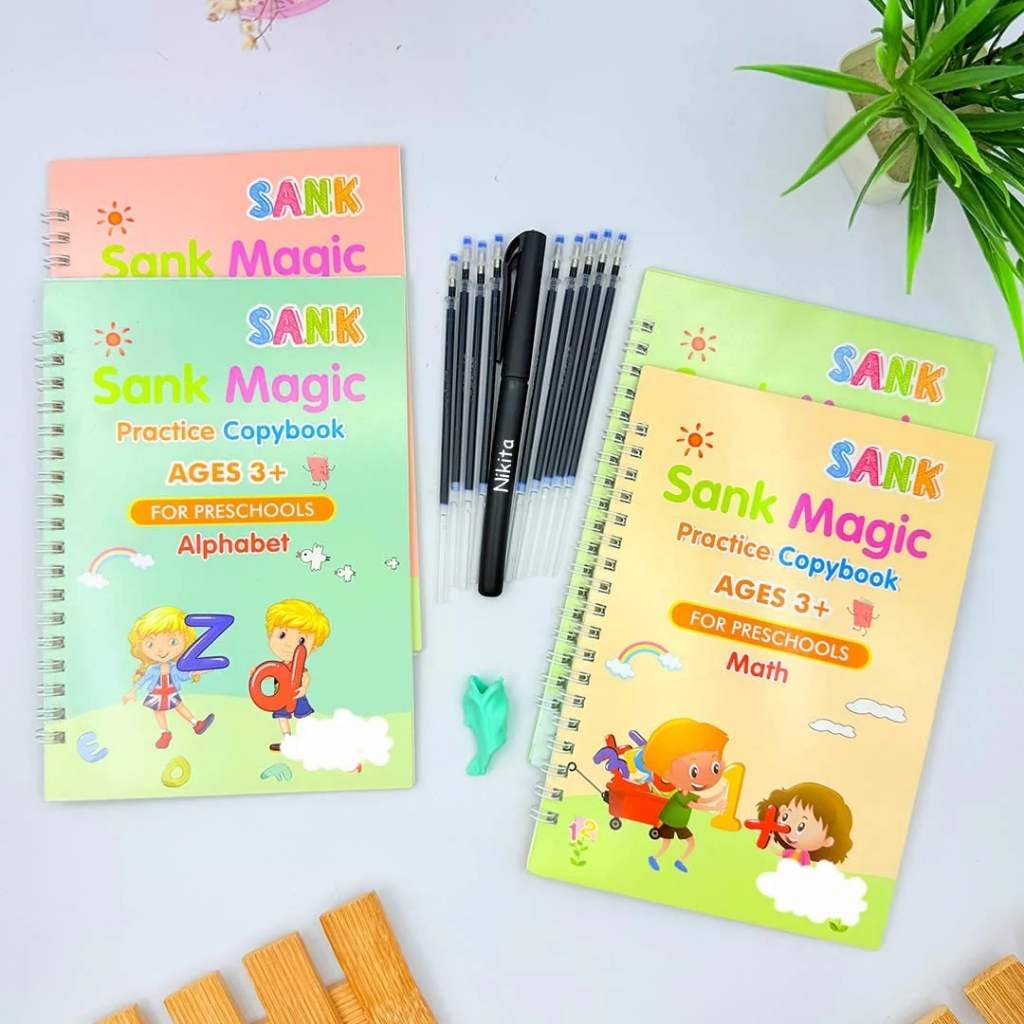 Magic Practice Copybook (4 Book + 10 Refill)